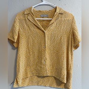 Everlane Clean Silk Short-Sleeve Notch Shirt